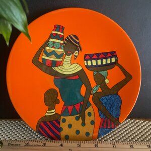 Pier 1 Imports “Zera” Stoneware Plate 8” – Bold Tribal Art Design
